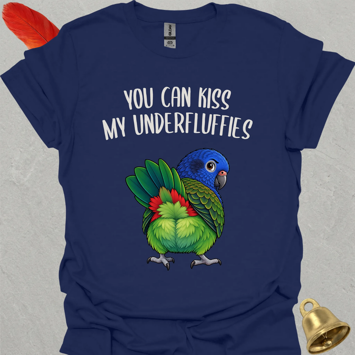 Blue-Headed Pionus Underfluffies T-Shirt