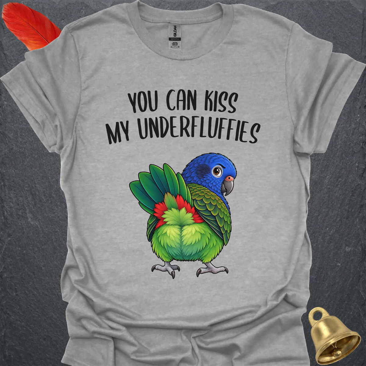 Blue-Headed Pionus Underfluffies T-Shirt