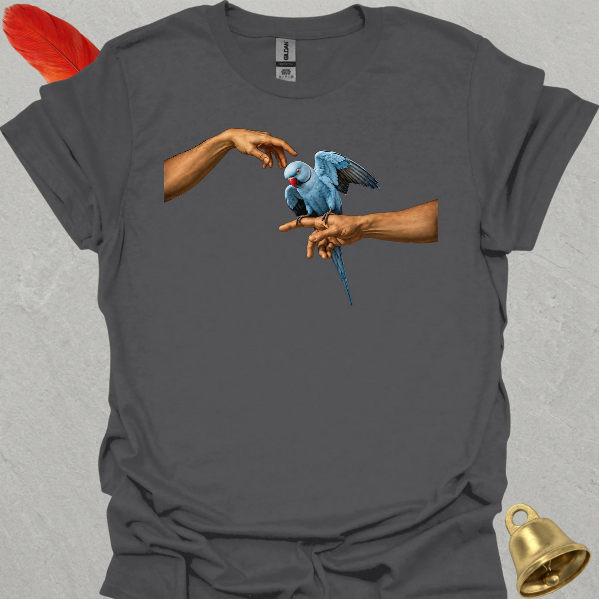 Blue Indian Ringneck Adam T-Shirt