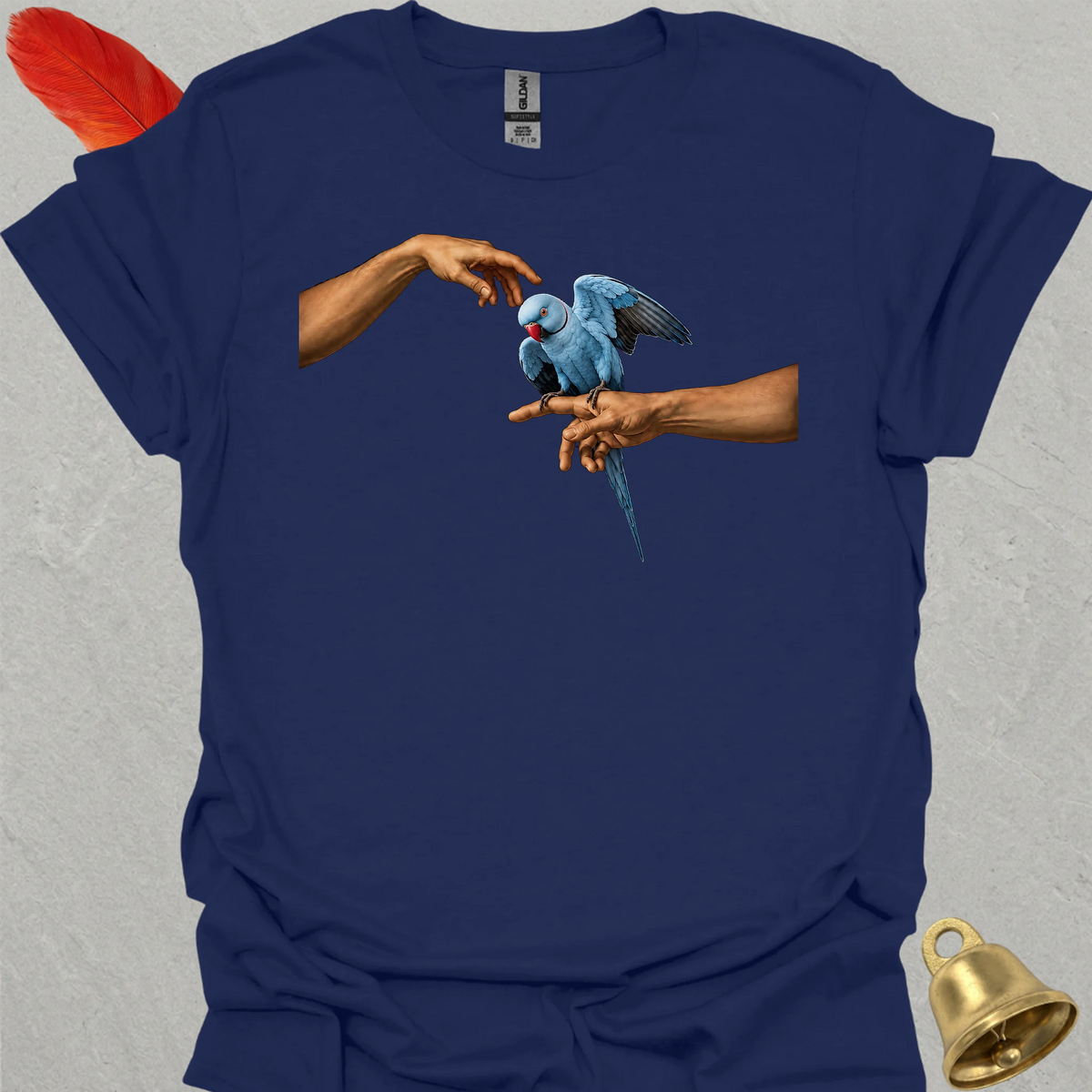 Blue Indian Ringneck Adam T-Shirt