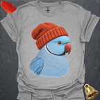 Blue Indian Ringneck Beanie T-Shirt