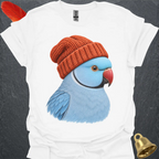 Blue Indian Ringneck Beanie T-Shirt