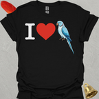 I Love Blue Indian Ringneck T-Shirt