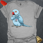 Blue Indian Ringneck I Love Dad T-Shirt