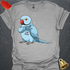 Blue Indian Ringneck I Love Mom T-Shirt