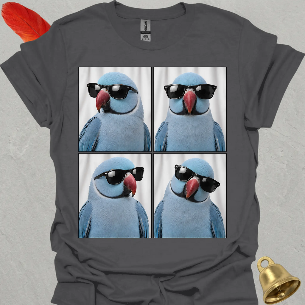 Blue Indian Ringneck Photobooth T-Shirt