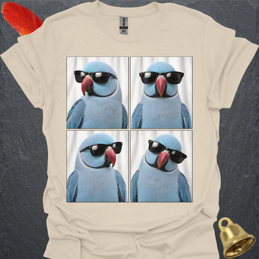 Blue Indian Ringneck Photobooth T-Shirt
