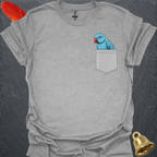 Blue Indian Ringneck Pocket T-Shirt