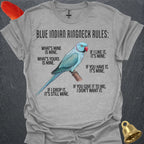 Blue Indian Ringneck Rules T-Shirt