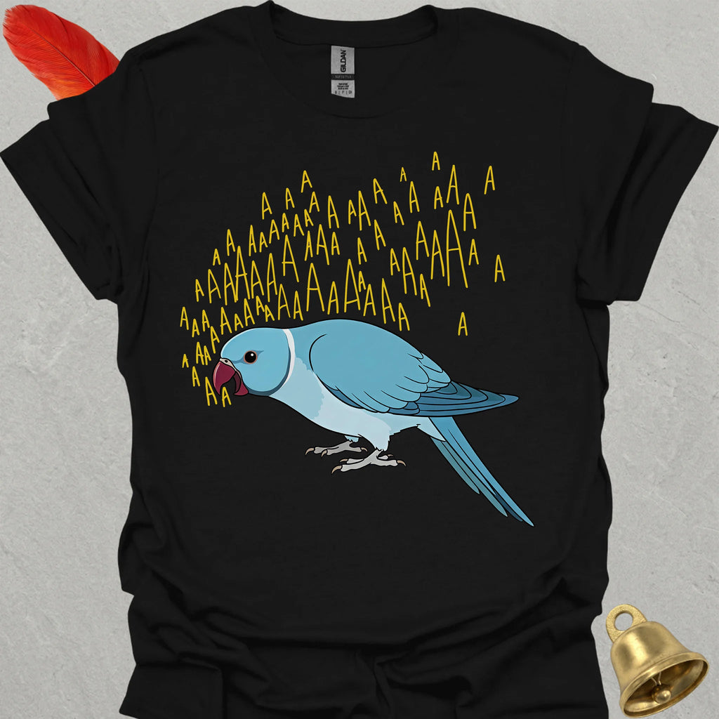 Blue Indian Ringneck Scream T-Shirt