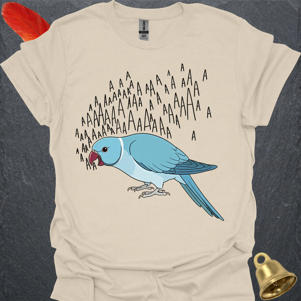 Blue Indian Ringneck Scream T-Shirt