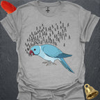 Blue Indian Ringneck Scream T-Shirt