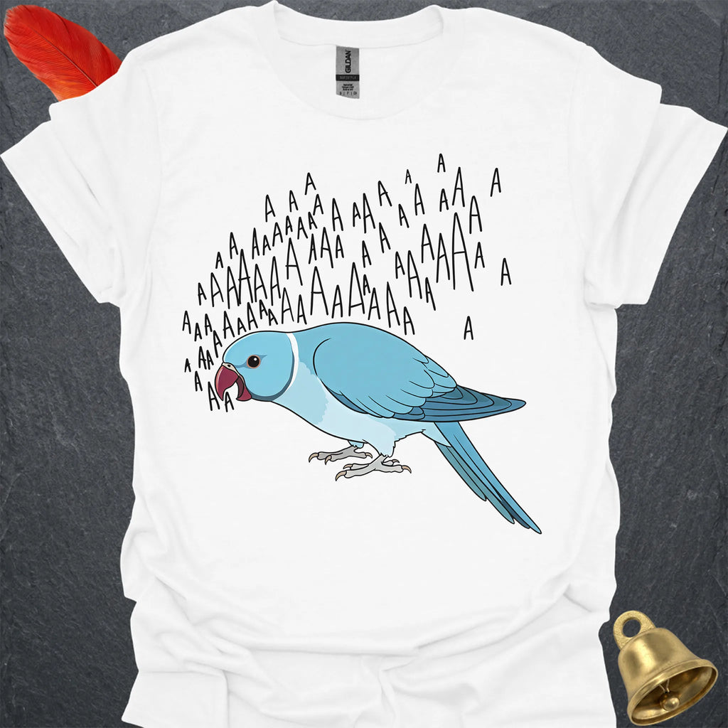 Blue Indian Ringneck Scream T-Shirt