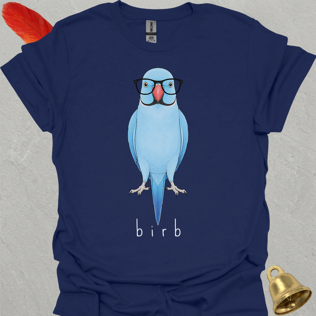 Blue Indian Ringneck Smart Birb T-Shirt