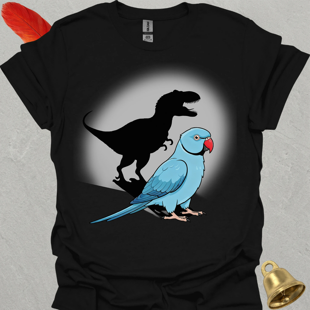 Blue Indian Ringneck T-Rex T-Shirt