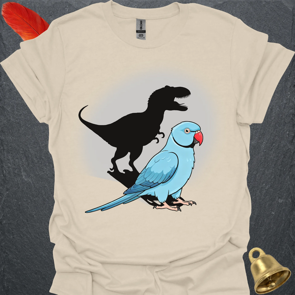 Blue Indian Ringneck T-Rex T-Shirt