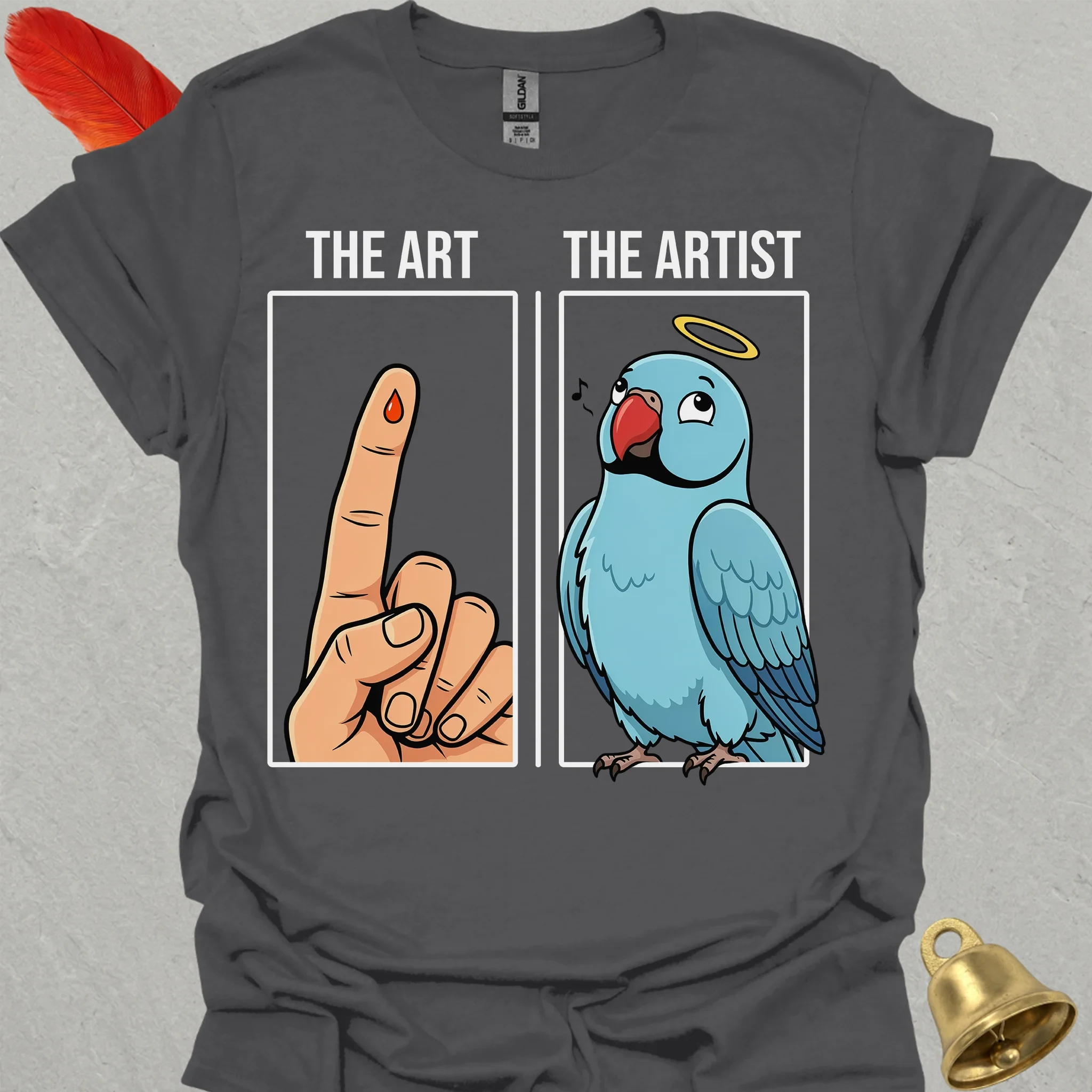 Blue Indian Ringneck The Artist T-Shirt