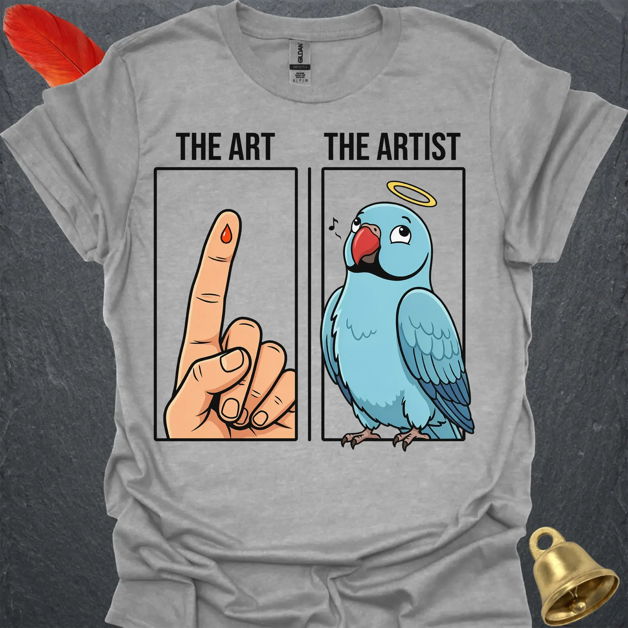 Blue Indian Ringneck The Artist T-Shirt