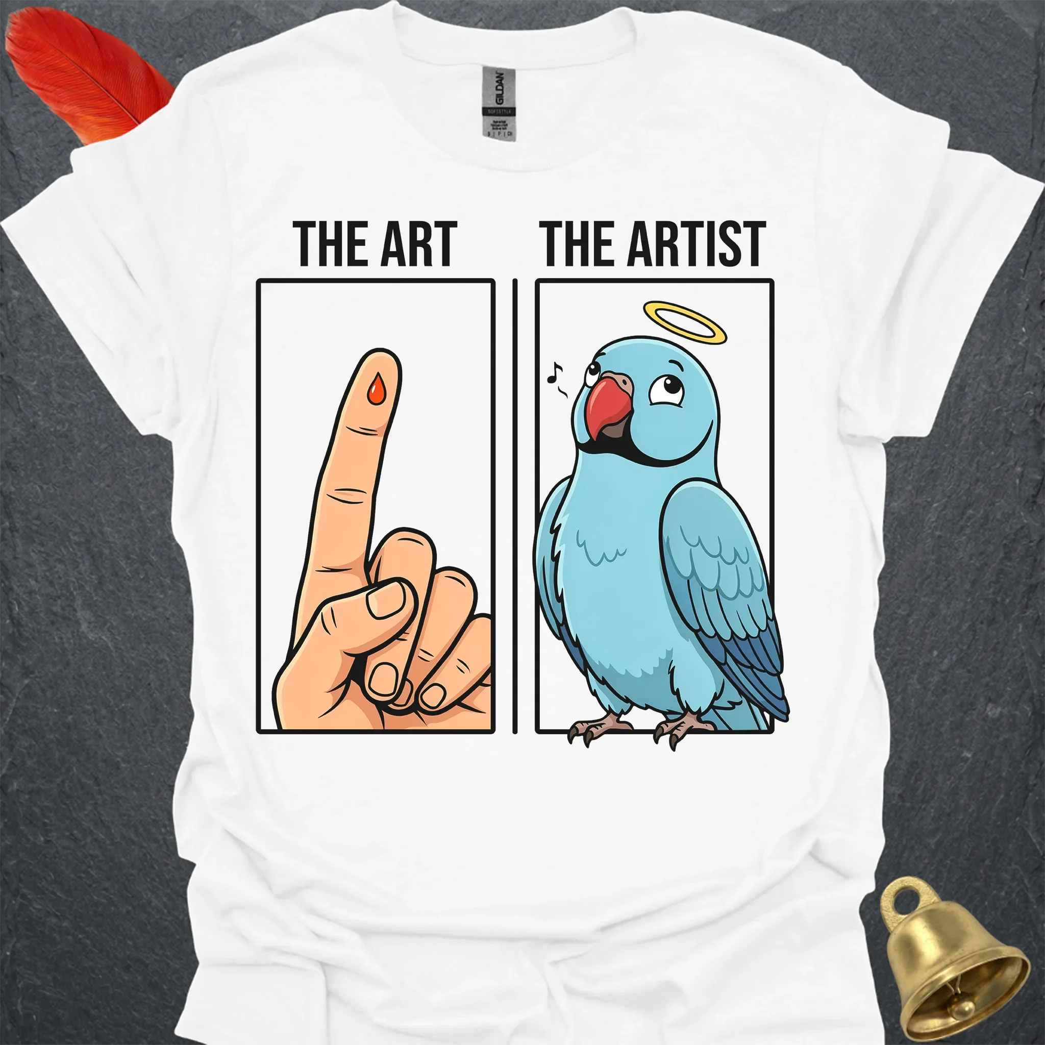 Blue Indian Ringneck The Artist T-Shirt