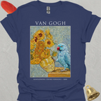 Blue Indian Ringneck Van Gogh T-Shirt