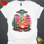 Blue Opaline Quaker Parrot Abduction T-Shirt
