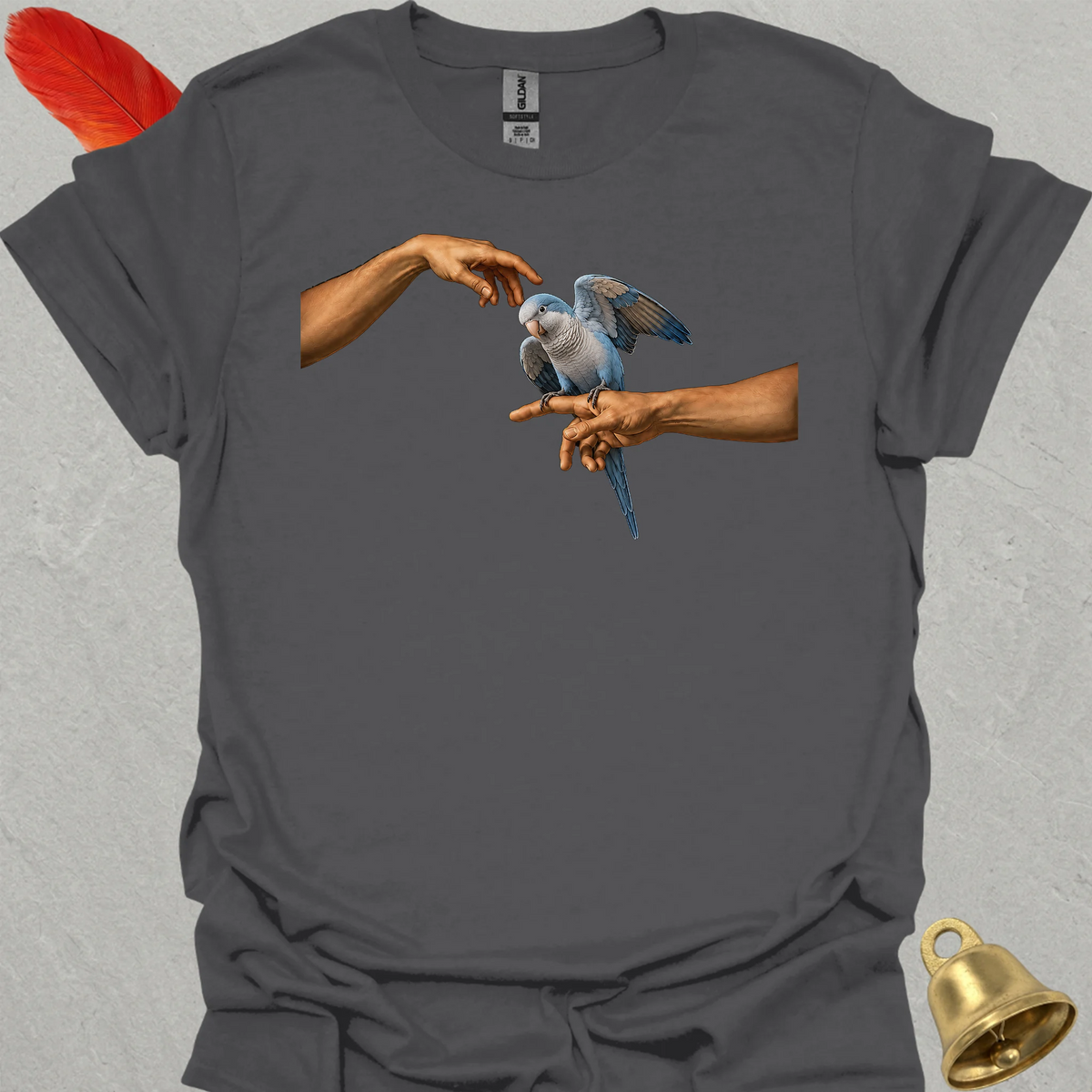 Blue Opaline Quaker Parrot Adam T-Shirt