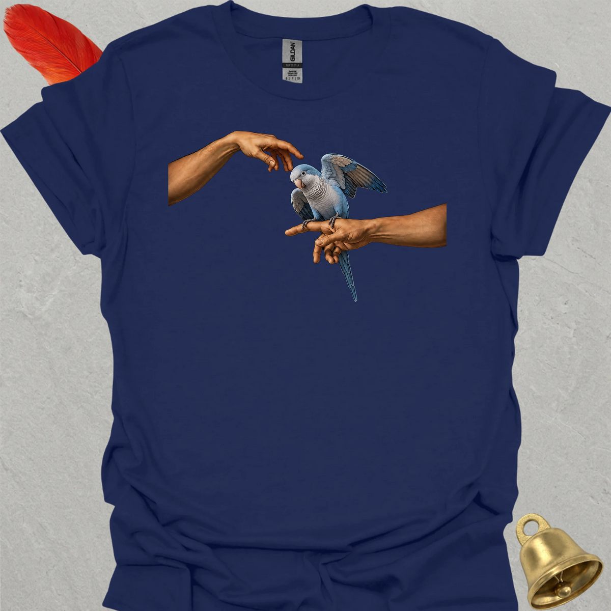 Blue Opaline Quaker Parrot Adam T-Shirt