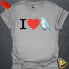 Blue Opaline Quaker Parrot Bird Love T-Shirt