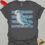 Blue Opaline Quaker Parrot Brush T-Shirt