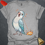 Blue Opaline Quaker Parrot Eye on Prize T-Shirt