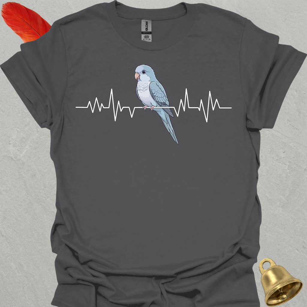 Blue Opaline Quaker Parrot Heartbeat T-Shirt