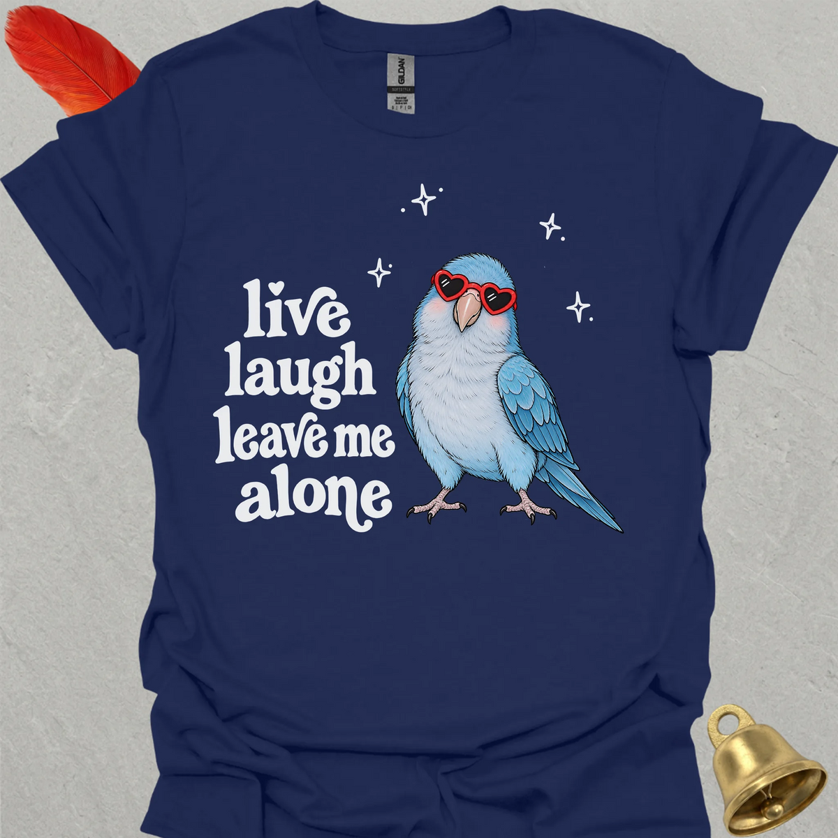 Blue Opaline Quaker Parrot Live Laugh T-Shirt