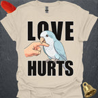 Blue Opaline Quaker Parrot Love Hurts T-Shirt