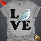 Blue Opaline Quaker Parrot Love T-Shirt