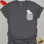 Blue Opaline Quaker Parrot Pocket T-Shirt