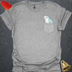 Blue Opaline Quaker Parrot Pocket T-Shirt