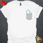 Blue Opaline Quaker Parrot Pocket T-Shirt