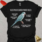 Blue Opaline Quaker Parrot Rules T-Shirt