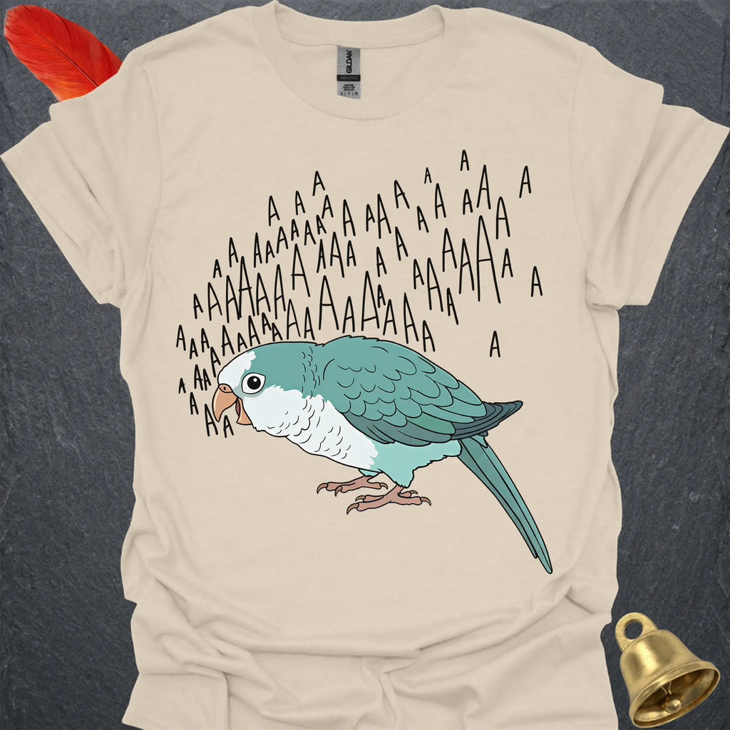 Blue Opaline Quaker Parrot Scream T-Shirt