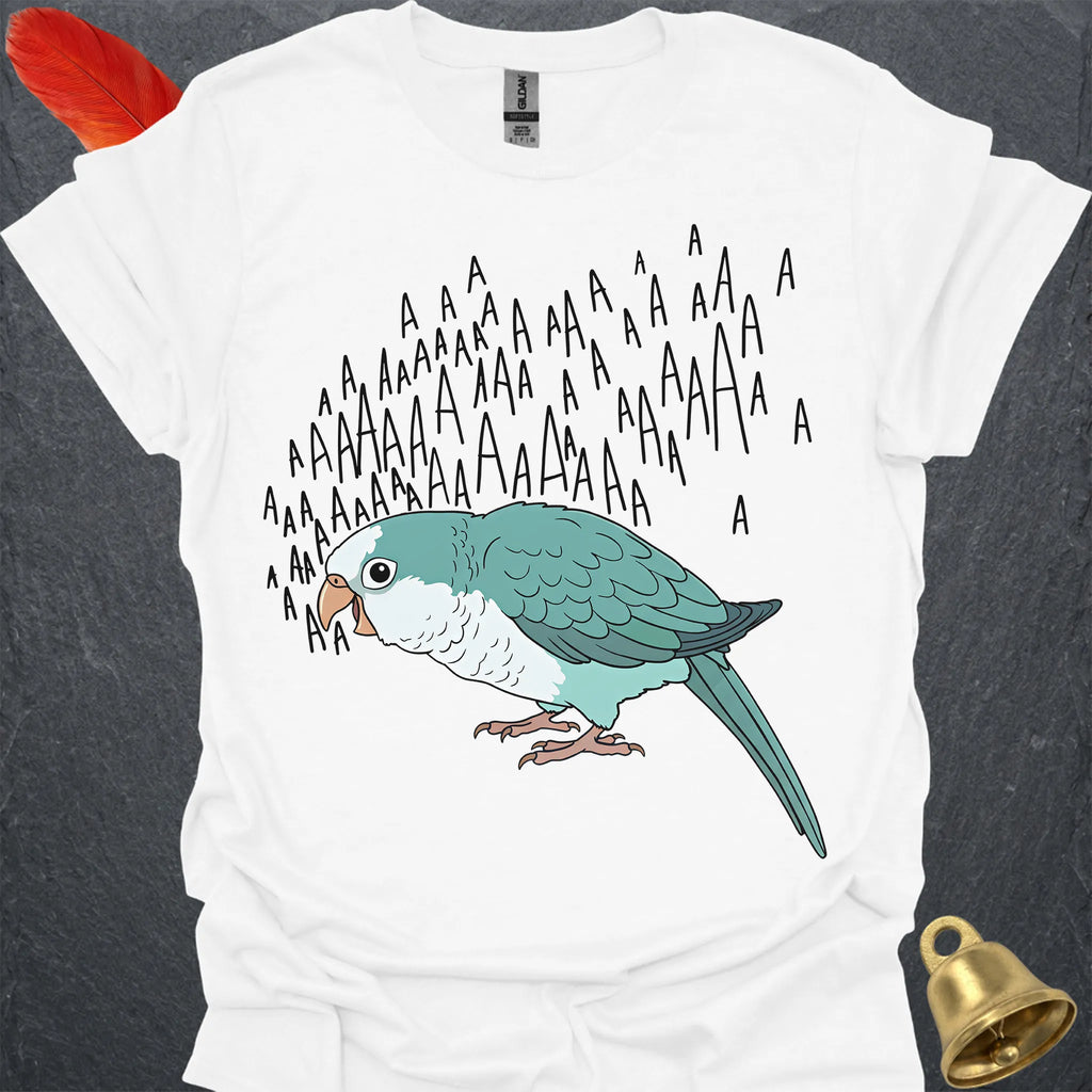 Blue Opaline Quaker Parrot Scream T-Shirt