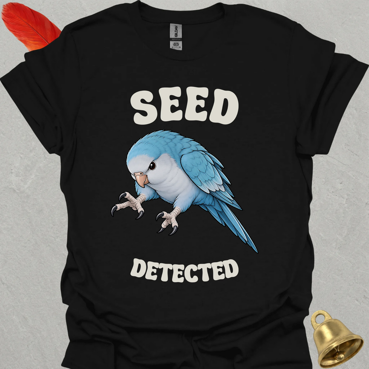 Blue Opaline Quaker Parrot Seed Detected T-Shirt