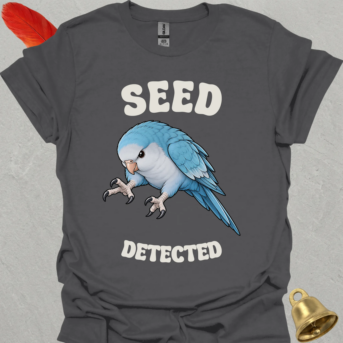 Blue Opaline Quaker Parrot Seed Detected T-Shirt