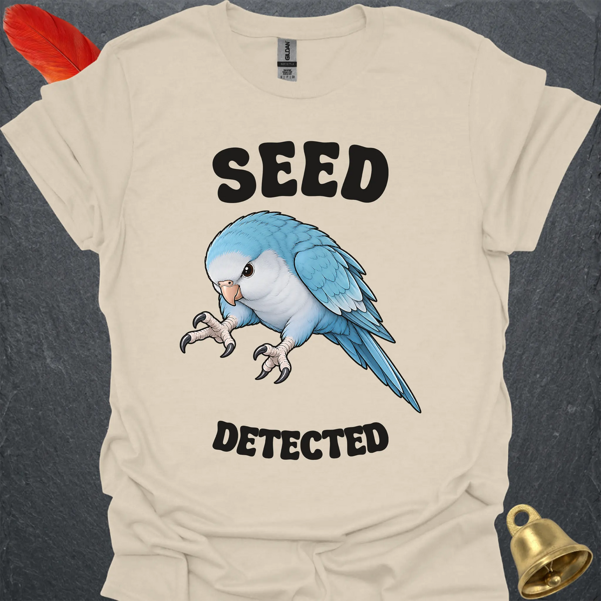 Blue Opaline Quaker Parrot Seed Detected T-Shirt