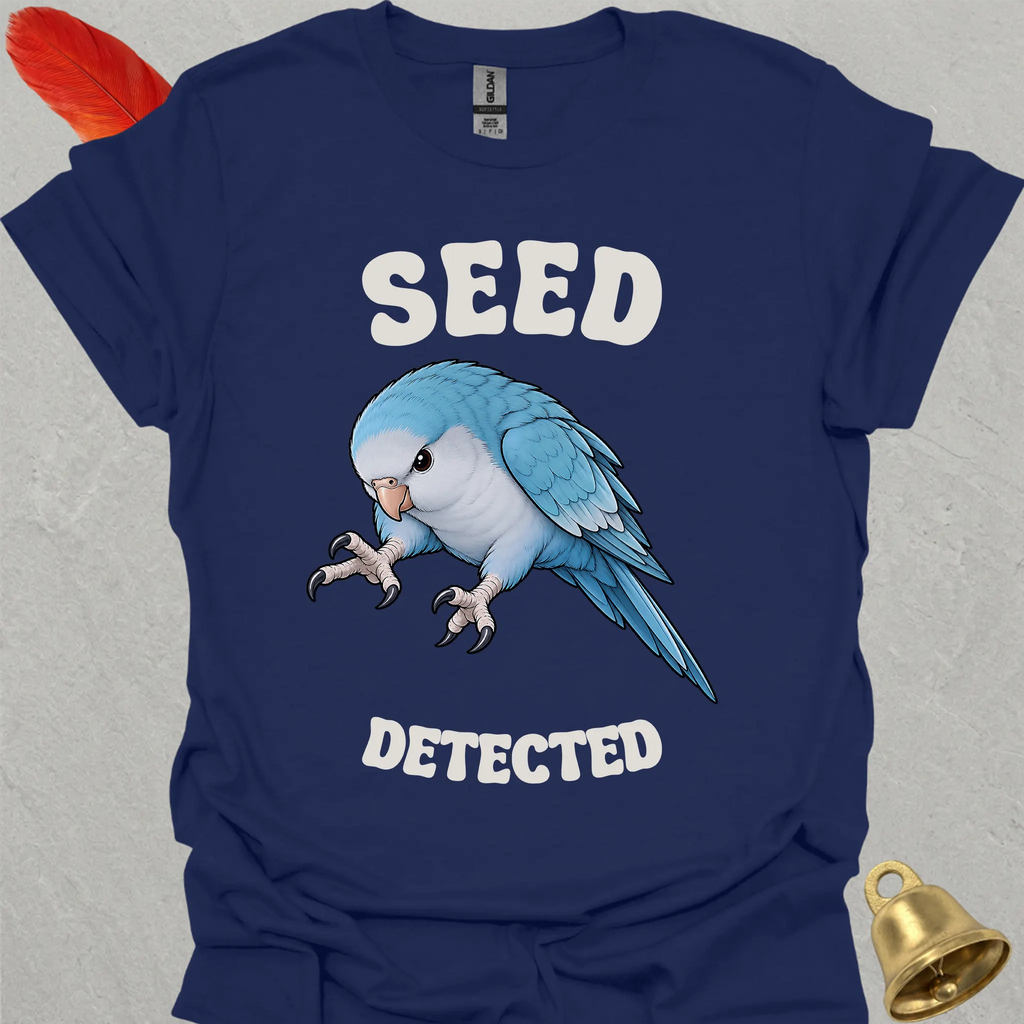 Blue Opaline Quaker Parrot Seed Detected T-Shirt