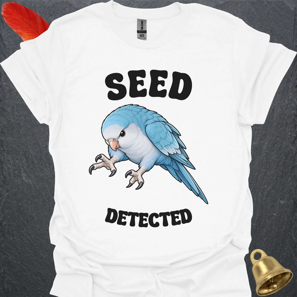 Blue Opaline Quaker Parrot Seed Detected T-Shirt
