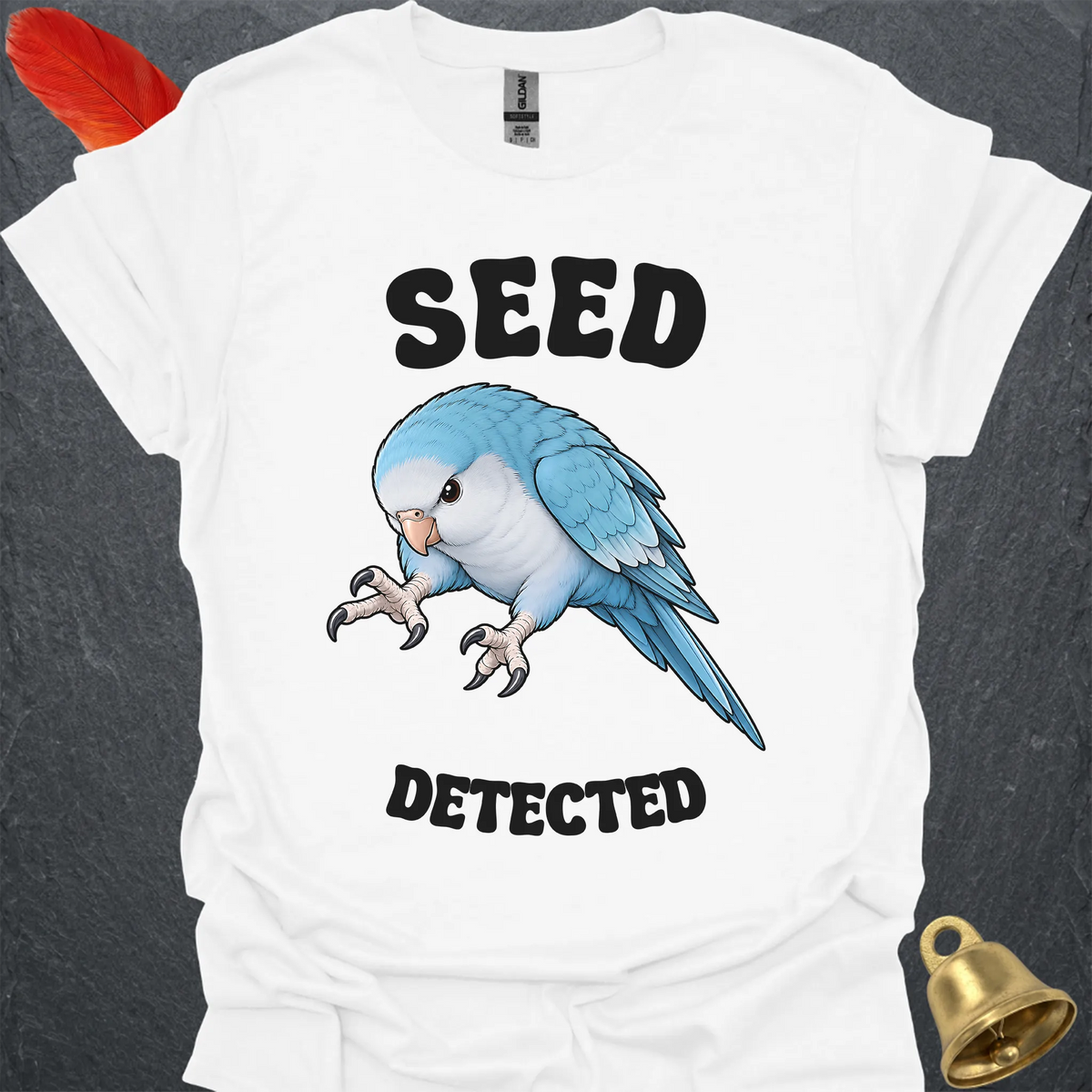 Blue Opaline Quaker Parrot Seed Detected T-Shirt