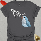 Blue Opaline Quaker Parrot Skeleton Boop T-Shirt