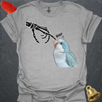 Blue Opaline Quaker Parrot Skeleton Boop T-Shirt