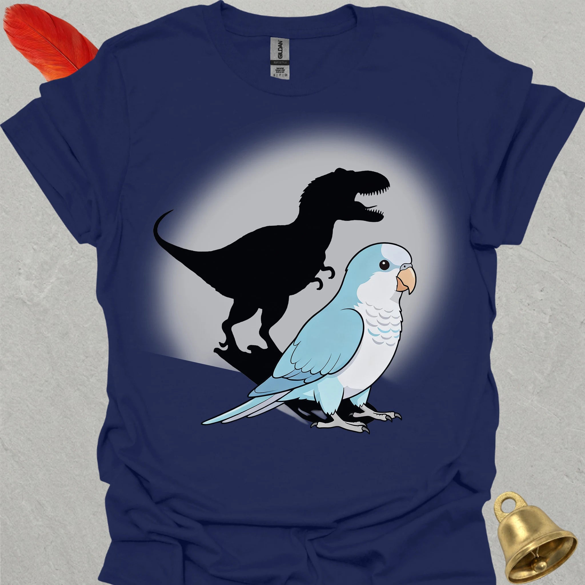 Blue Opaline Quaker Parrot T-Rex T-Shirt