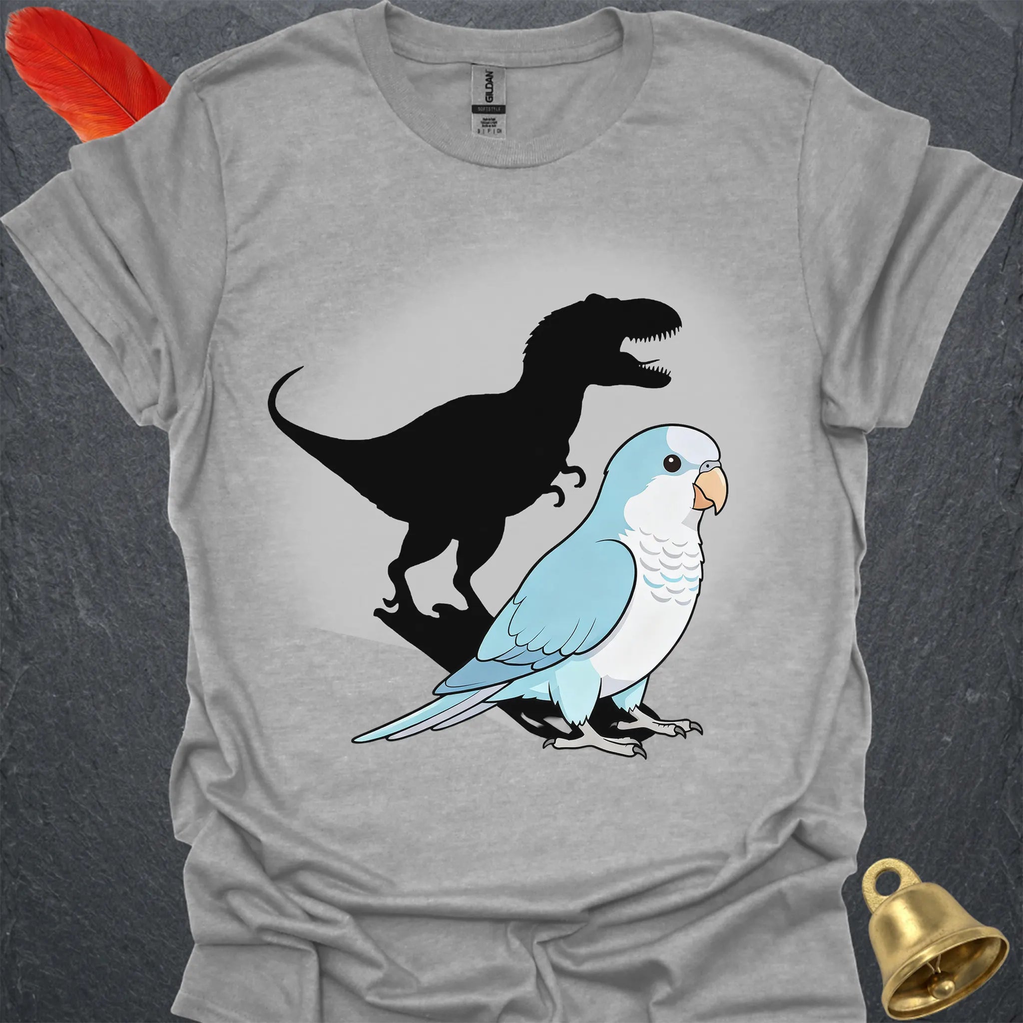 Blue Opaline Quaker Parrot T-Rex T-Shirt